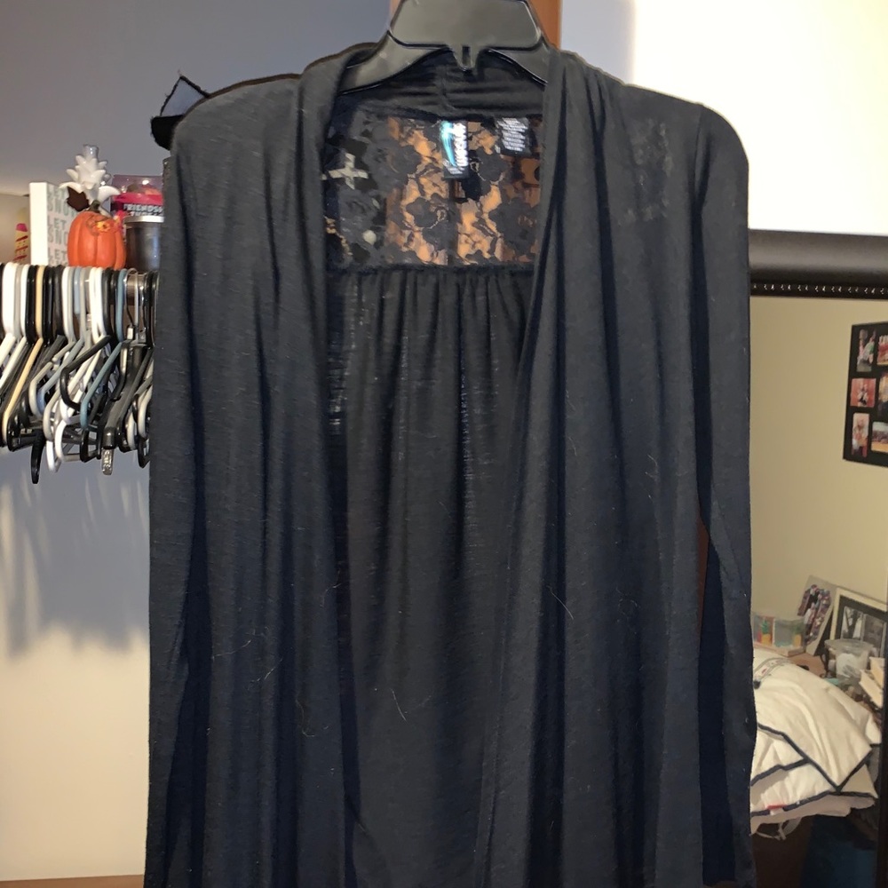 Black cardigan